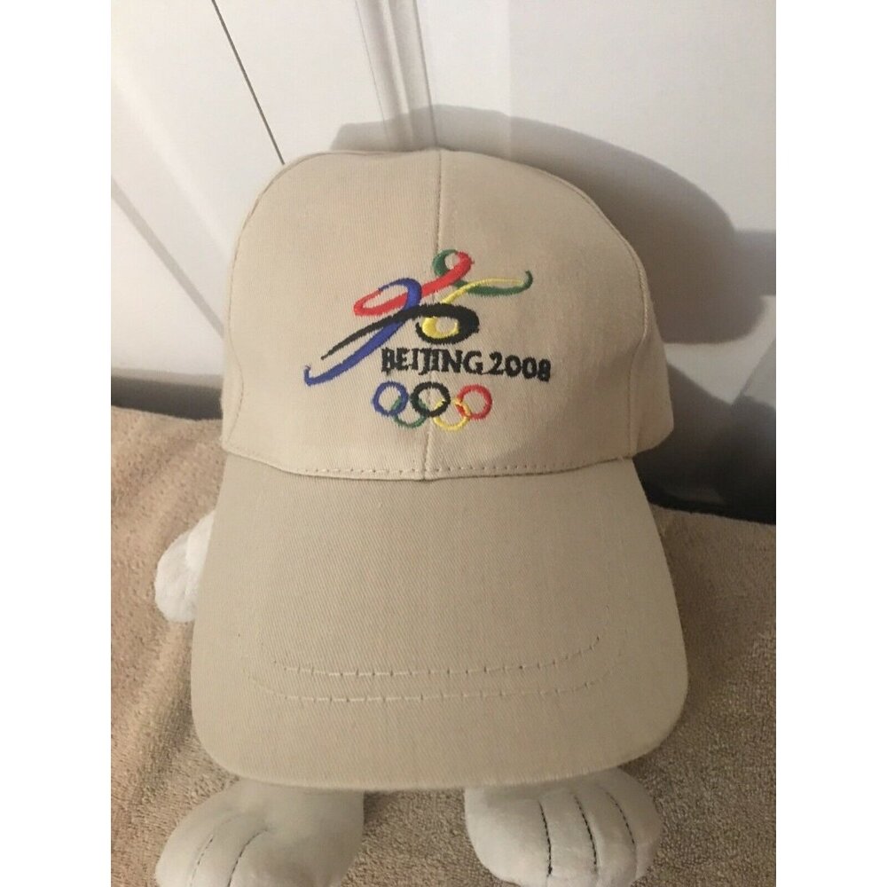BEIJING‎ 2008 Summer Olympics Baseball Cap Hat Adjustable One Size Strap Back